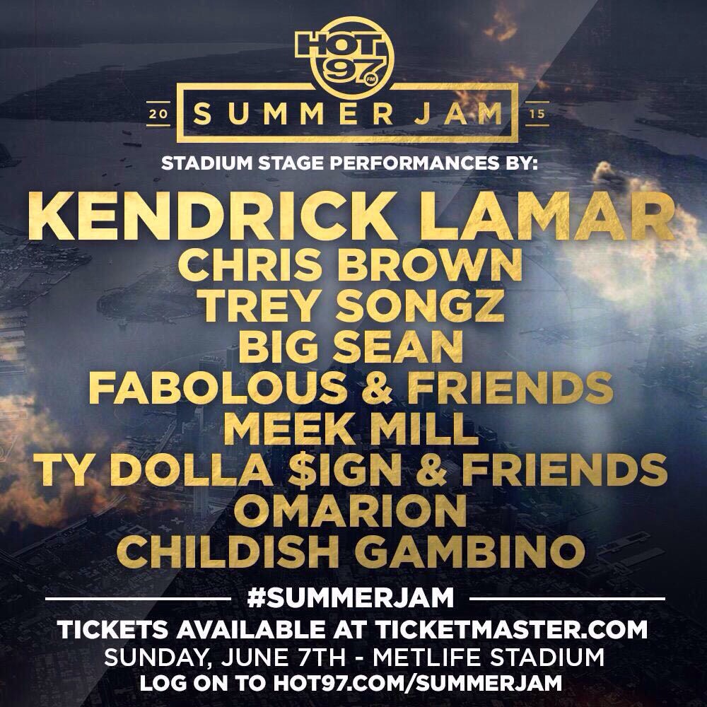 Hot 97 Announces Nyc Summer Jam Line Up Lizzy Brodie