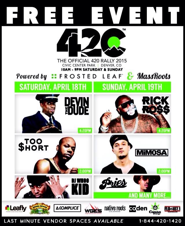 Denver’s 4/20 Rally Fearuring Rick Ross, Devin The Dude & More!